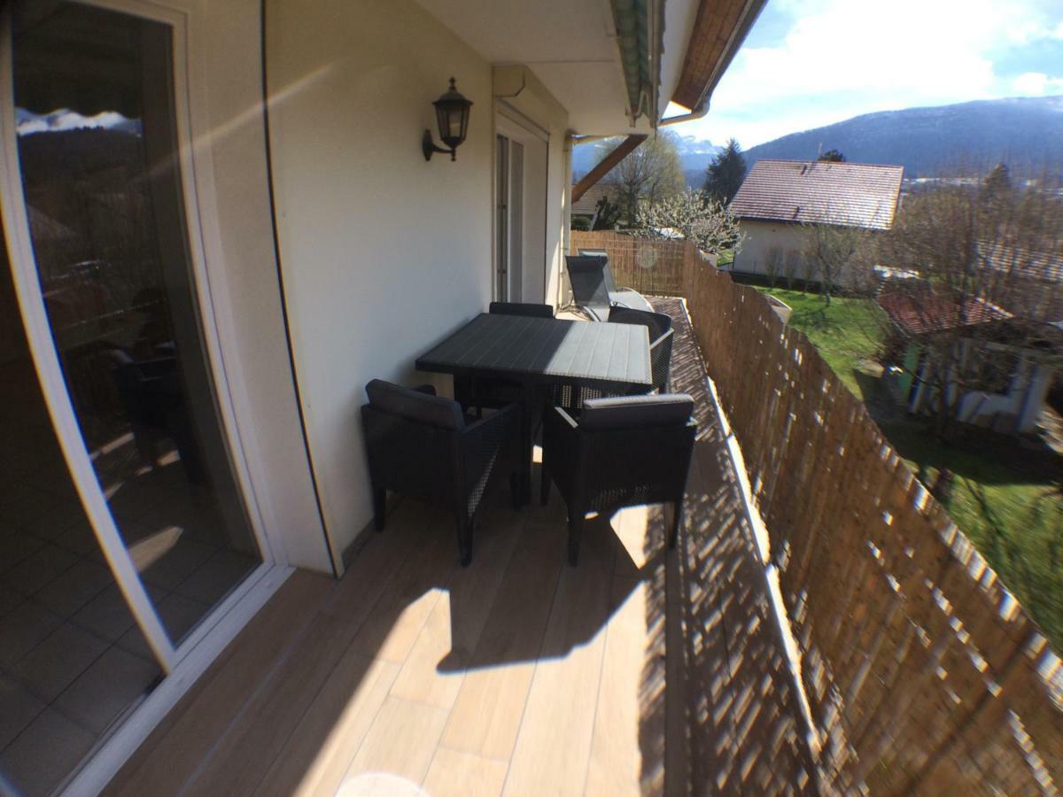Entre Lac Et Montagne, Proche Centre De St Jorioz, Spacieux Et Confortable Appartement Avec Grande Terrasse Saint-Jorioz Bagian luar foto